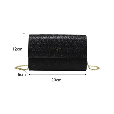 CH Fashion Women's Shoulder Bag with Letter Printing Design 2025 Festival Essential Versatile Women's Chain Bag