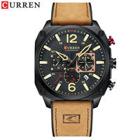 New CURREN Brand Watch Men Leather Sports Watches Men's Army Military Quartz Wristwatch Chronograph Male Clock Relogio Masculino