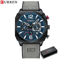 New CURREN Brand Watch Men Leather Sports Watches Men's Army Military Quartz Wristwatch Chronograph Male Clock Relogio Masculino