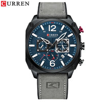 New CURREN Brand Watch Men Leather Sports Watches Men's Army Military Quartz Wristwatch Chronograph Male Clock Relogio Masculino