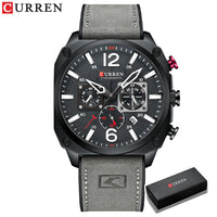New CURREN Brand Watch Men Leather Sports Watches Men's Army Military Quartz Wristwatch Chronograph Male Clock Relogio Masculino