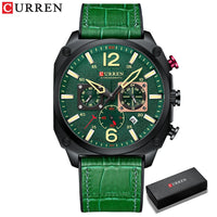 New CURREN Brand Watch Men Leather Sports Watches Men's Army Military Quartz Wristwatch Chronograph Male Clock Relogio Masculino