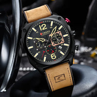 New CURREN Brand Watch Men Leather Sports Watches Men's Army Military Quartz Wristwatch Chronograph Male Clock Relogio Masculino