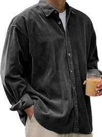 New Corduroy Shirt For Men Long-sleeved Trendy Casual Loose-fitting Thick Shirt/JacketFor Men, Suitable for Autumn and Winter