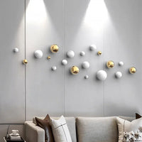 Nordic Stereo Resin Background Wall Decor Ball Living Room Decor Ball Home Accessories Hotel Commercial Space Shop Wall Hanging