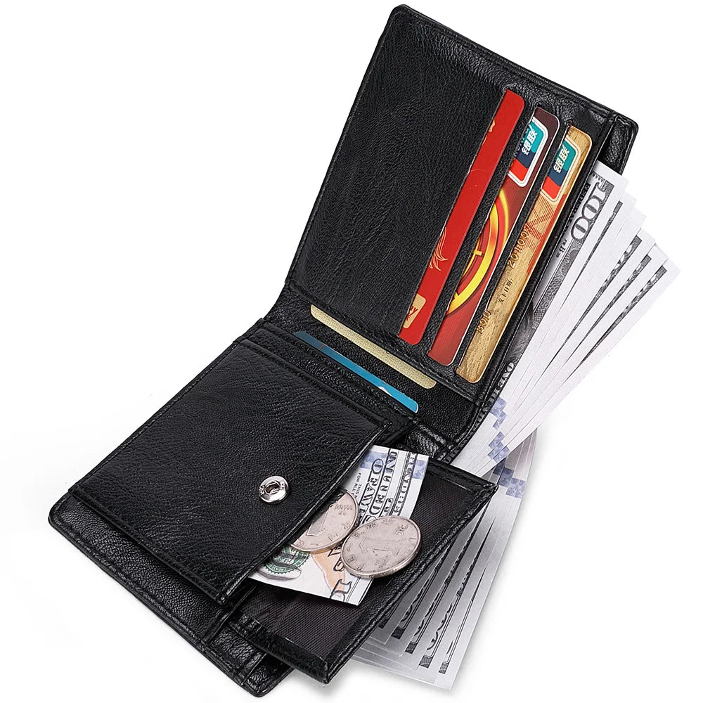 Men's Wallet PU Leather 3D Embossed Eagle Pattern with Multiple Card Slots Credit Card Holder with Coin Pocket