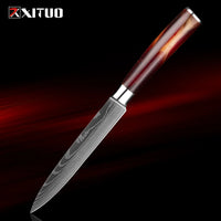 XITUO 1-8Piece Kitchen knife Set 7Cr17Mov Stainless Steel Chef Knife Ultra Sharp Santoku Cleaver Utility Knife Cooking Knives