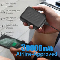 30000mAh Rechargeable 12V 3A Power Pack Suitable For Heating Vests Power Banks Backup Batteries And Air Conditioning Workwear