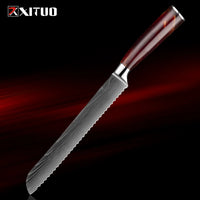 XITUO 1-8Piece Kitchen knife Set 7Cr17Mov Stainless Steel Chef Knife Ultra Sharp Santoku Cleaver Utility Knife Cooking Knives