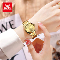 OPK 6002 Ladies Watches Steel Strap Waterproof Luminous Women's Watches Fashion Simple Elegant Quartz Wrist Watches for Woman