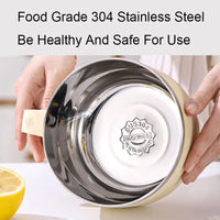 Instant Noodles Bowl 304 Stainless Steel Instant Noodle Cup With Lid Portable Ramen Bowl Food Containers Dish For Ramen