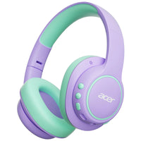 Acer OHR702 Kids Bluetooth 6.0 Headphones Over Ear Headphone with Mic 85dBA Safe Volume USB C Fast Charging Toddler Headphones