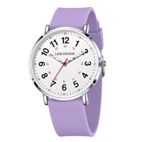 LIGE Luxury Silicone Strap Women's Wristwatch Digital Elegant Ladies Watches Fashion Simple Waterproof Quartz Watches for Woman