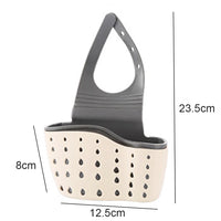 Home Storage Drain Basket Kitchen Sink Holder Adjustable Soap Sponge Shlf Hanging Drain Basket Bag Kitchen Accessories 2030
