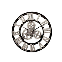 1PC 30/35/40CM Industrial Gear Wall Clock Moving Gear Clock Rustic Gear Wall Clock Industrial Decor Clock for House Warming Gift