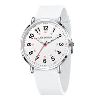 LIGE Luxury Silicone Strap Women's Wristwatch Digital Elegant Ladies Watches Fashion Simple Waterproof Quartz Watches for Woman