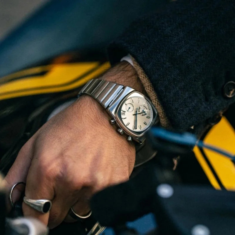 CILOA silver square sports watch men's light luxury brand authentic 2025 new trend fashion high quality quartz watch