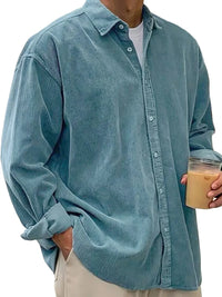 New Corduroy Shirt For Men Long-sleeved Trendy Casual Loose-fitting Thick Shirt/JacketFor Men, Suitable for Autumn and Winter