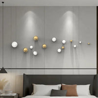 Nordic Stereo Resin Background Wall Decor Ball Living Room Decor Ball Home Accessories Hotel Commercial Space Shop Wall Hanging