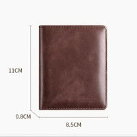 Vintage Leather Mini Wallets for Men RFID Card Holder Money Clip Slim Male  Purse Men's Wallet Bag 2026