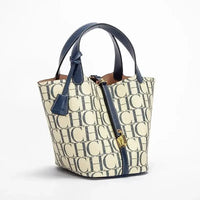 CH Large Capacity Commuter Travel Handbag Luxury Brand Fashion Texture Letter Printed Women's Shoulder Bag