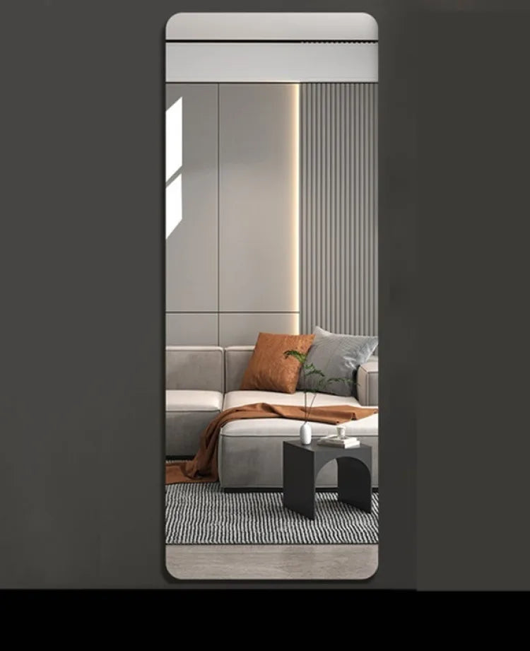 Self Adhesive Full Body Mirror Sticker Acrylic Wall Mounted Dressing Mirror for Bedroom Home Closet Door Easy DIY Installation
