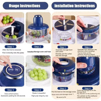 New Automatic Fruit Peeler Machine,Electric Vegetable Peeler Tool for Grapes Tomato Garlic, Rechargeable USB Peeling Device,