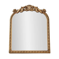 Gold Filigree Arch Tabletop Mirror Adjustable Stand Decorative Accent Elegant Home Decor High Quality Mirror Bedroom Living Room