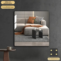 Self Adhesive Full Body Mirror Sticker Acrylic Wall Mounted Dressing Mirror for Bedroom Home Closet Door Easy DIY Installation