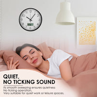 Modern Minimalist Wall Clock Silent Sweep Movement Nordic Style Living Room Bedroom Office Decor Large Round Quiet Timepiece