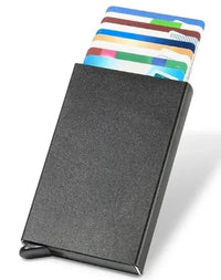 Men ID Credit Bank Card Holder Wallet Anti Rfid Smart Anti Rfid Blocking Protected Magic Pop Up Slim Small Money Wallets Case