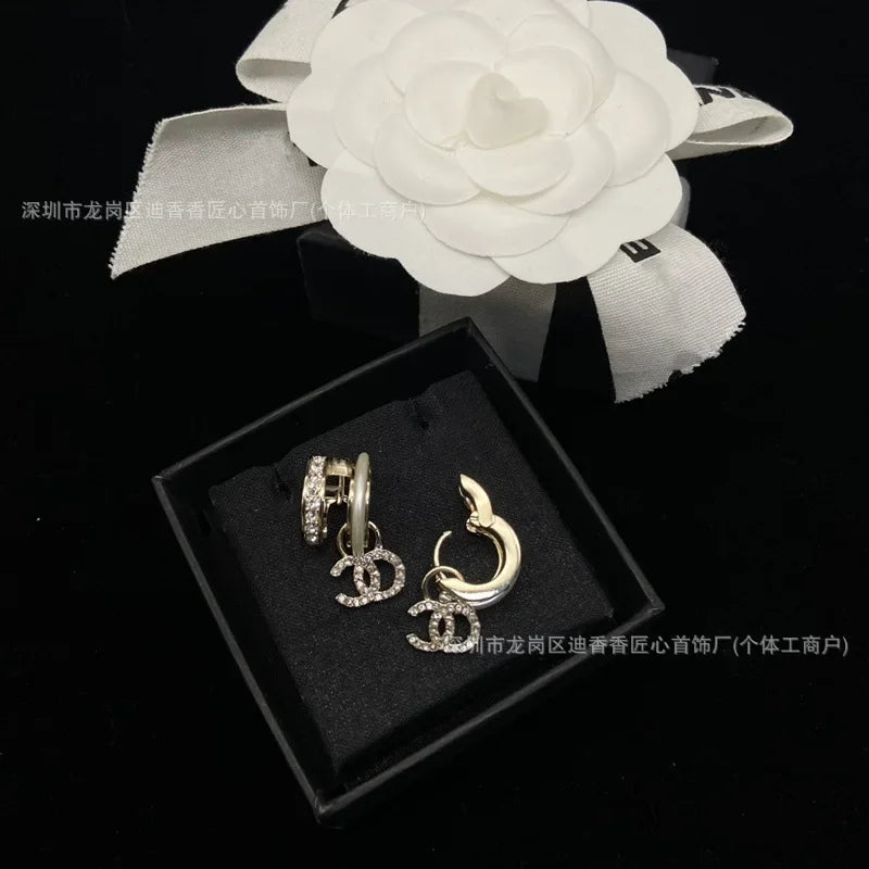 Half Circle Double Female Spice Girls Fashion Stud Earrings Versatile