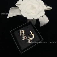 Half Circle Double Female Spice Girls Fashion Stud Earrings Versatile