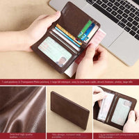 Vintage Leather Mini Wallets for Men RFID Card Holder Money Clip Slim Male  Purse Men's Wallet Bag 2026