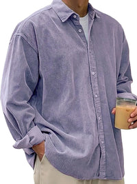 New Corduroy Shirt For Men Long-sleeved Trendy Casual Loose-fitting Thick Shirt/JacketFor Men, Suitable for Autumn and Winter