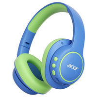 Acer OHR702 Kids Bluetooth 6.0 Headphones Over Ear Headphone with Mic 85dBA Safe Volume USB C Fast Charging Toddler Headphones