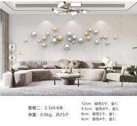 Nordic Stereo Resin Background Wall Decor Ball Living Room Decor Ball Home Accessories Hotel Commercial Space Shop Wall Hanging