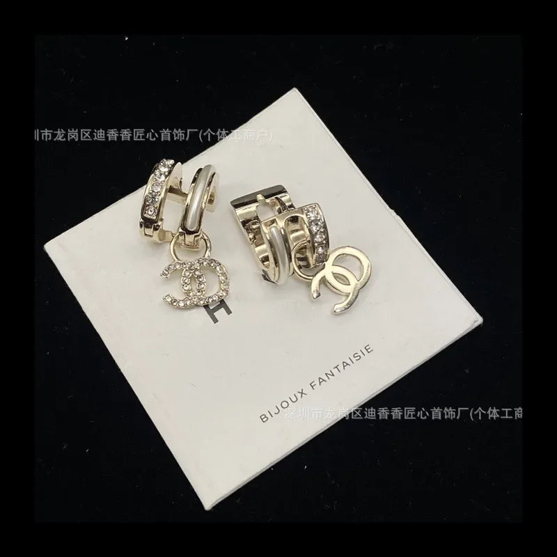 Half Circle Double Female Spice Girls Fashion Stud Earrings Versatile