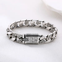 S925 sterling silver bracelet domineering lion tank bracelet Fashion Simple retro jewelry Creativity Gift