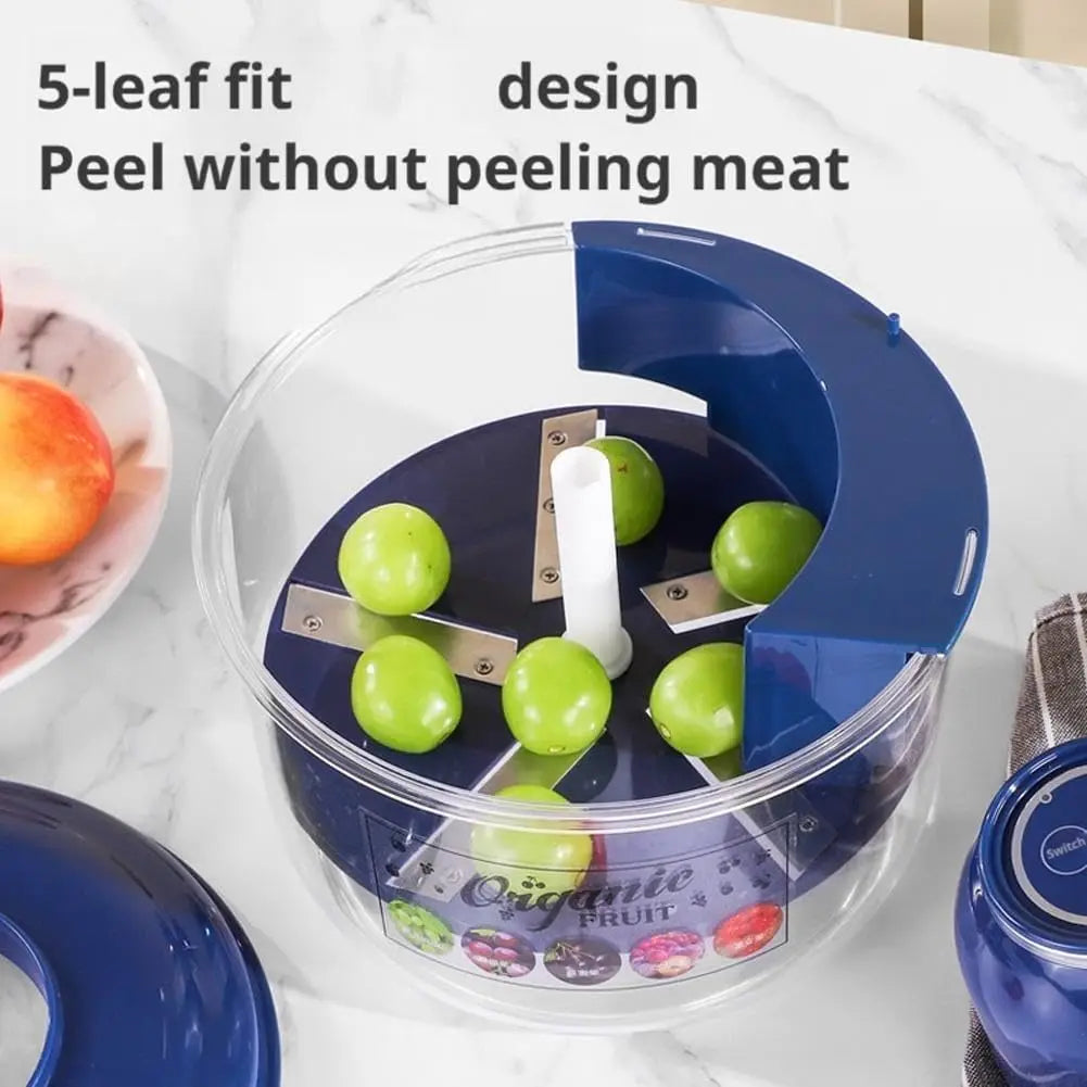New Automatic Fruit Peeler Machine,Electric Vegetable Peeler Tool for Grapes Tomato Garlic, Rechargeable USB Peeling Device,