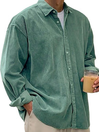 New Corduroy Shirt For Men Long-sleeved Trendy Casual Loose-fitting Thick Shirt/JacketFor Men, Suitable for Autumn and Winter