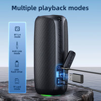 Zealot-MP2 Portable Bluetooth Speaker,IPX5 Waterproof 360° Wireless Speaker TWS Stereo Pairing 15hrs Playtime For Camping Hiking