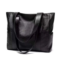 Big Soft Leather Bag Female 2025 New Tide Version Of Everything Simple Large Capacity Tote Single Shoulder Handbag