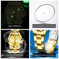 OPK 6002 Ladies Watches Steel Strap Waterproof Luminous Women's Watches Fashion Simple Elegant Quartz Wrist Watches for Woman