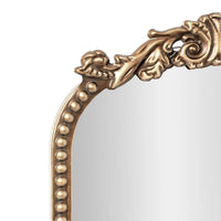 Gold Filigree Arch Tabletop Mirror Adjustable Stand Decorative Accent Elegant Home Decor High Quality Mirror Bedroom Living Room