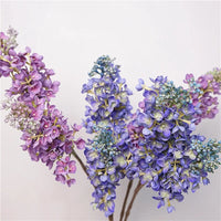 4Pc/lot Feel Real Touch Moisturizing Lilac Latex Artificial Flowers Home Table Decoration Floral Event Party Wedding Fake Flower