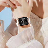 Sunkta Fashion Elegant Woman Watch Luxury Retro Calendar Silicone Belt Casual Sport Waterproof Simple Quartz Watches Ladies Gift