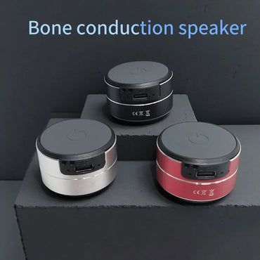Mini Wireless Bone Conduction Speaker Portable Sound Quality Home Travel Essential Small Size Big Volume Daily Use Clear Loud