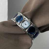 CILOA bracelet watch female 2025 new round gift brand authentic blue high quality casual waterproof quartz watch ladies watch