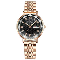 POEDAGAR High Quality Women Watch Stainless Steel Exquisite Wristwatch Bracelet Waterproof Luminous Elegant Ladies Watches Reloj
